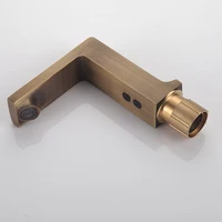 Smart Touchless โบราณทองเหลืองก๊อกน้ำก๊อกน้ำ Body ทองเหลืองทองแดงผสมน้ำ Cold & Hot Ac 220 V และ Dc แบตเตอรี่6 V 6