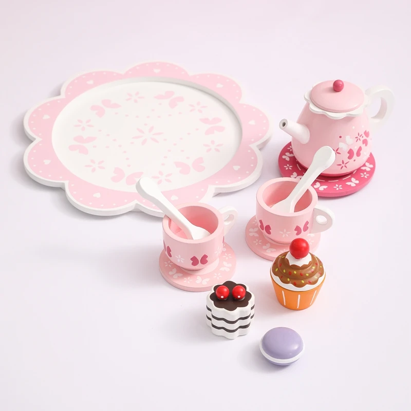 Set De Té De Madera PlanToys – Vajilla Infantil Sostenible – Incluye Tetera, Tazas Y Accesorios – Juego De Rol A Partir De 2 Años