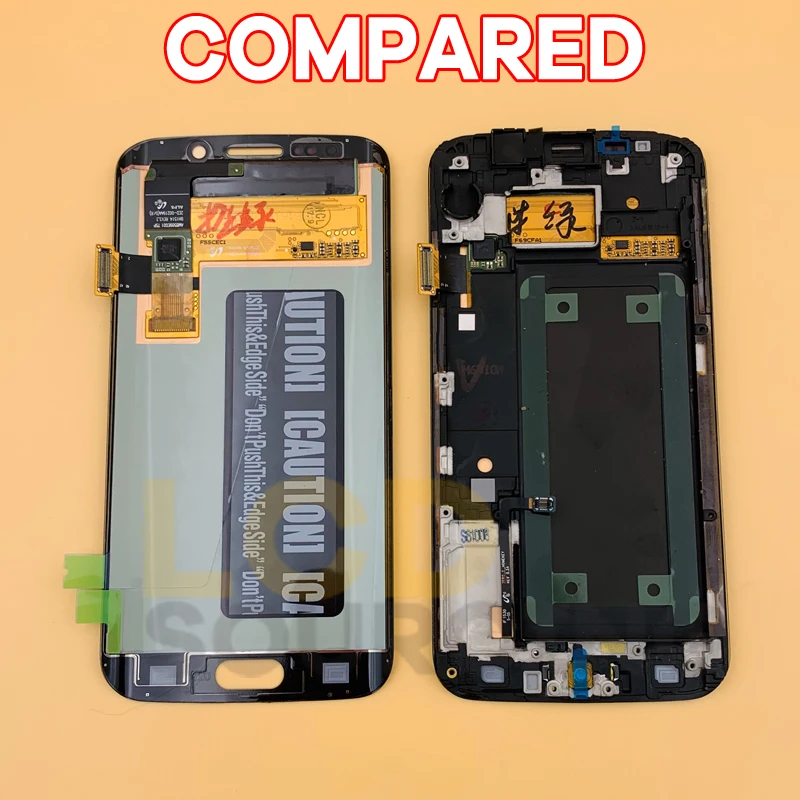 ЖК дисплей 5 1 'AMOLED для Samsung Galaxy S6 Edge G925 G925F G925A с сенсорным экраном и дигитайзером в