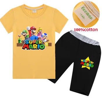 

Hot Sale Brand Boys Clothing Children Summer Boys Clothes Cartoon Kids Boy Clothing Set T-shit+Pants Cotton