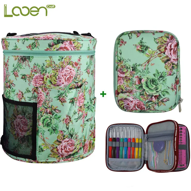 

Looen Crochet Hook Set With Yarn Storage Bag DIY Weave For Crochet Hook And Knitting Needles Yarn Knitting Bag Crochet Bag