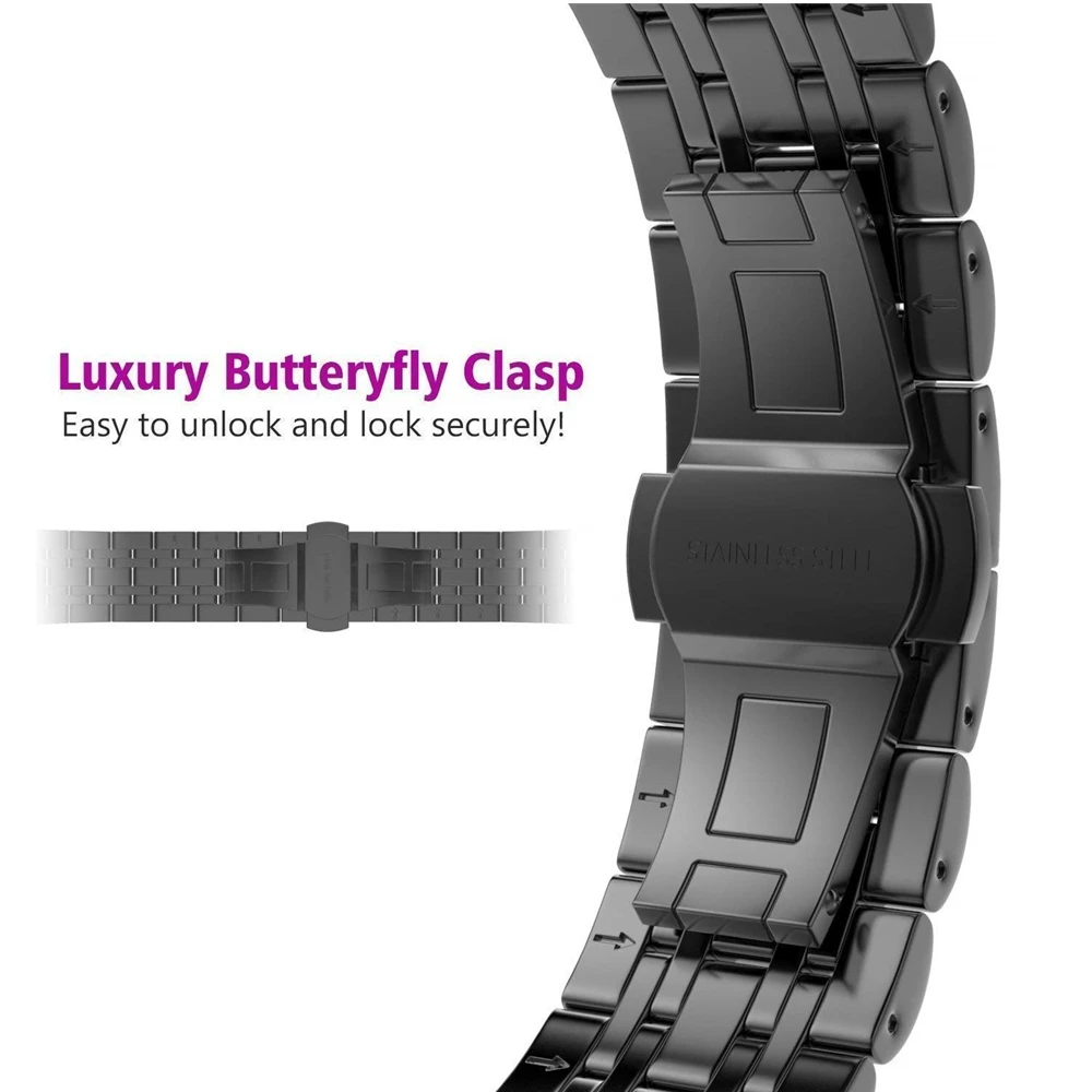 Для Apple Watch Band Series 6 5 44 мм сменные браслеты для умных часов браслет из нержавеющей