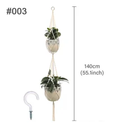 Handmade Macrame Flower Pot Hanger for Wall and Garden Decor (3)
