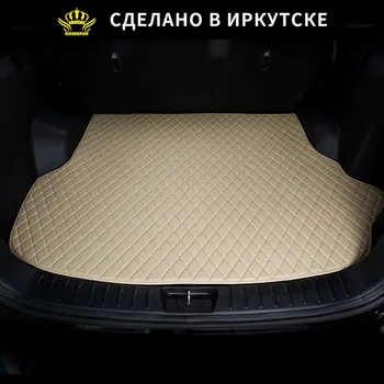 

6 colors Universal Car trunk mat For Lada priora liftback un fit 2007-2020 waterproof automotive interior trunk floor PAD