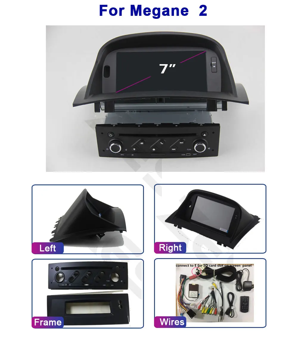 1din Android радио автомобильный dvd-плеер для Renault Megane 2 ii/Megane 3 iii Автомобильная головная установка gps Navi авторадио мультимедиа с Canbus