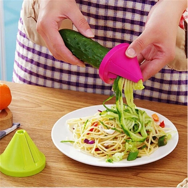 Kitchen Tools Vegetable Fruit Multi-function Spiral Shredder Peeler Manual Potato Carrot Radish Rotating Shredder Grater