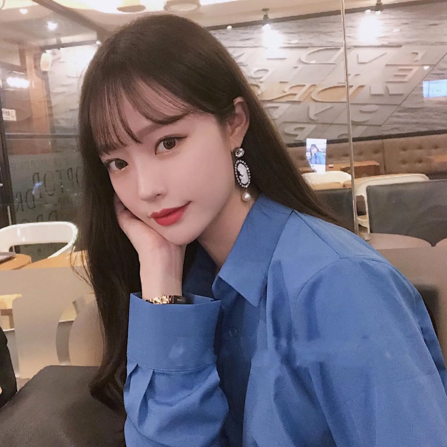 Kpop Blackpink JENNIE same новая корейская мода круглый натуральный кристалл жемчужные качели висячие серьги Свадебные Роскошные серьги