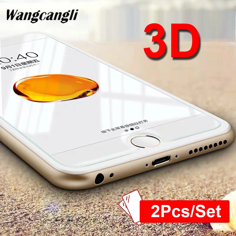 2 шт./компл. 3D полноэкранная защитная пленка из закаленного стекла для iPhone 7Plus 8Plus HD