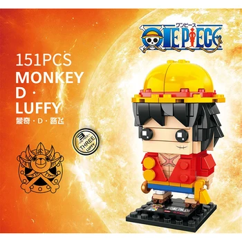 

ONE PIECE Monkey D. Luffy Roronoa Zoro Tony Tony Chopper Boa·Hancock Brickheadz Anime Action Figures Building Blocks Bricks Toys
