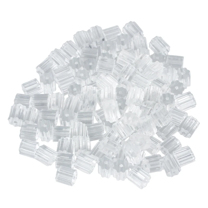 

NEW-SODIAL(R) 100pcs Earring Backs Medium 3mm Safety for Fish Hook Translucent Stoppers Protectors - Clear