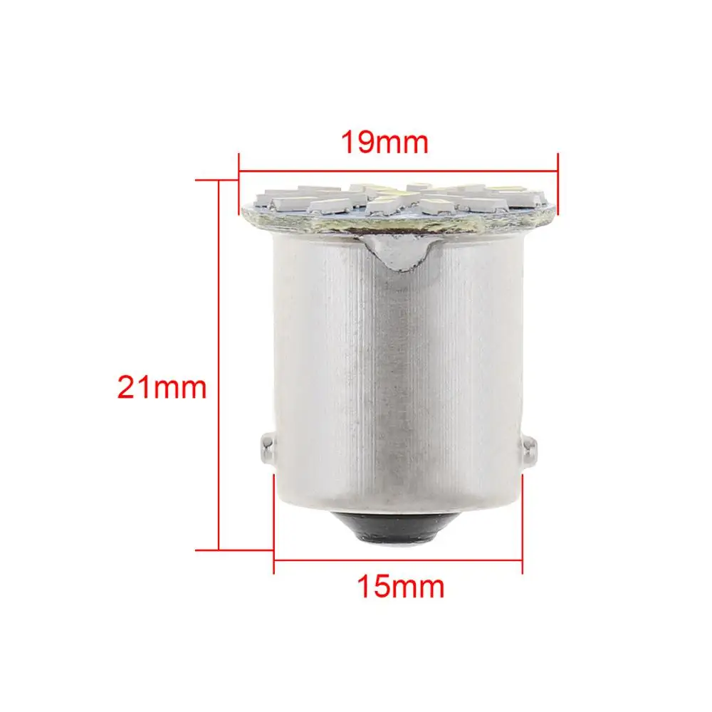 1/2/10pcs/set White 12V 4W 1156 BA15S 22-SMD LED Car Light Source Super Wholesale Bulbs Turn Signal Backup P21W 382 7506