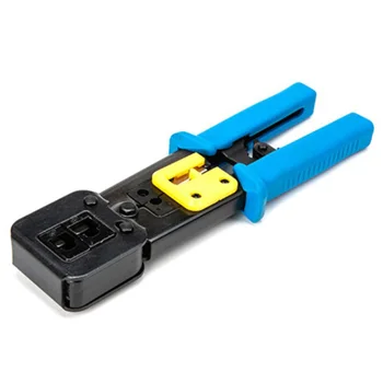 

6P8P Clamp Hand Tools Crimping Plier Pressing Plastic Covered Heavy Duty Cutting Multi Function Stripping Time Saving Ratchet