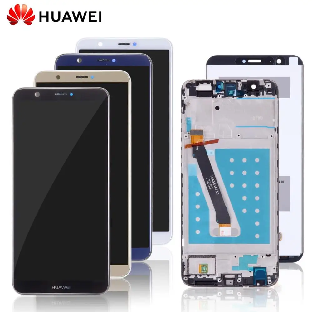 Продажа экран для HUAWEI P Smart font b LCD b font в сборе с тачскрином на рамке Оригинал черный белый синий золото FIG LX1 FIG LX1 FIG LX3