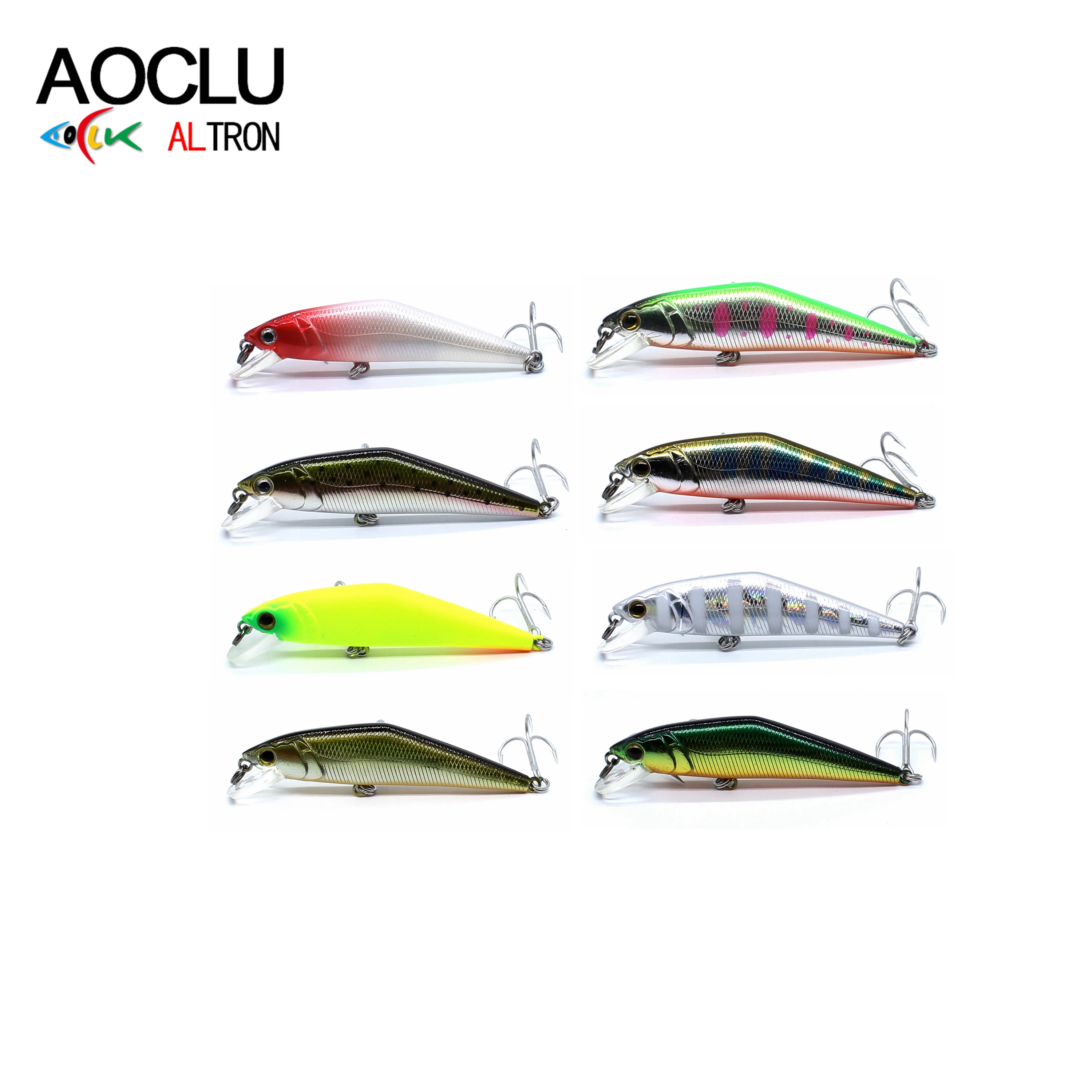 AOCLU-Harter sinkender Minnow-Köder für das Allklassen-Angeln, harter Köder, flacher flacher Körper, leicht gegossen, Inshore, Marlin fisch, 63mm, 8,0g – Detail 2