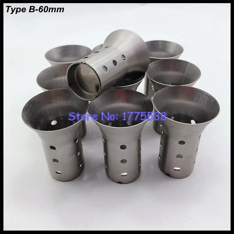 10pcs/lot OD:50mm/60mm Universal Motorcycle Exhaust Muffler Escape Demper Silencer Baffle DB Killer for Yamaha Suzuki Honda Pipe - Image 3