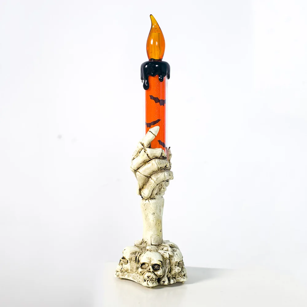 Реквизит для Хэллоуина, светильник в виде тыквы, бар KTV, декоративные принадлежности, светодиодный светильник-призрак, ручной светильник в виде свечи, ксеноновая лампа, светящаяся Рождественская игрушка