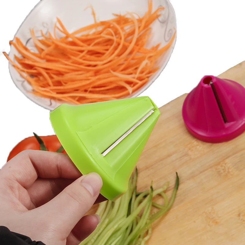 Кухонные инструменты, модель воронки, спиральный резак из нержавеющей стали для картофеля, моркови, ручной слайсер, устройство для нарезки овощей, фруктов