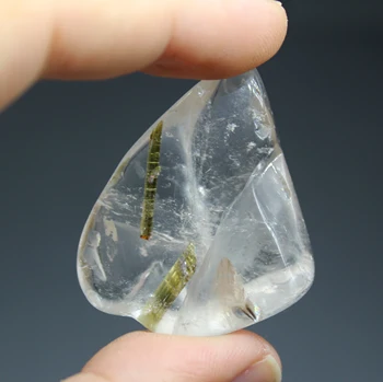 

20g Natural Crystal wrapped green tourmaline mineral crystal specimens stones and crystals quartz crystals