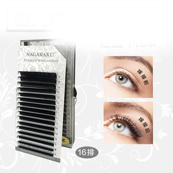 

20 boxes/lotmatte single round hair mixed grafting eyelashes natural high quality silk protein false eyelashes