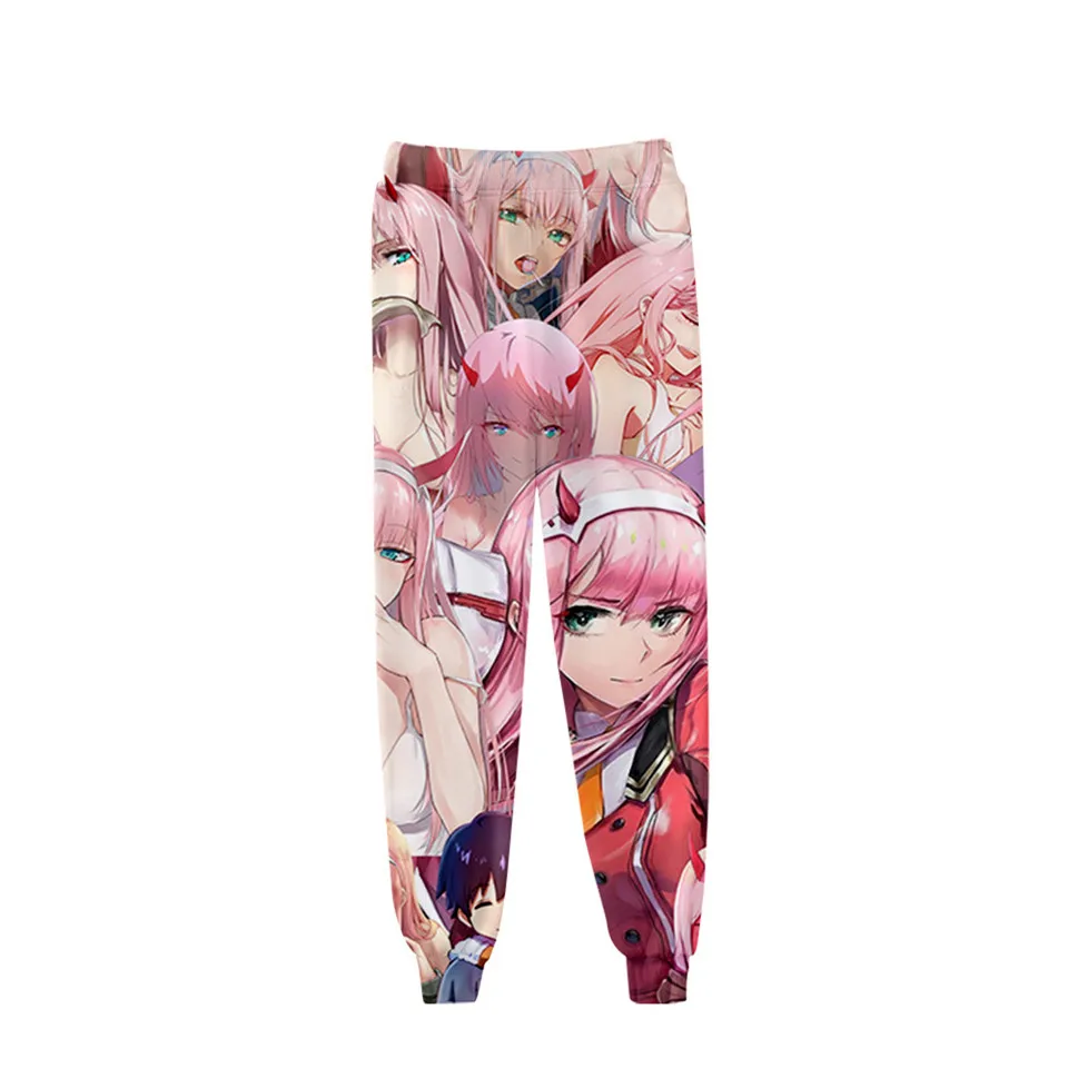 Anime DARLING in the FRANXX 3D Pants Jogging Zero Two Casual Men Women Sweatpants Cosplay clothing Long Sport Trousers