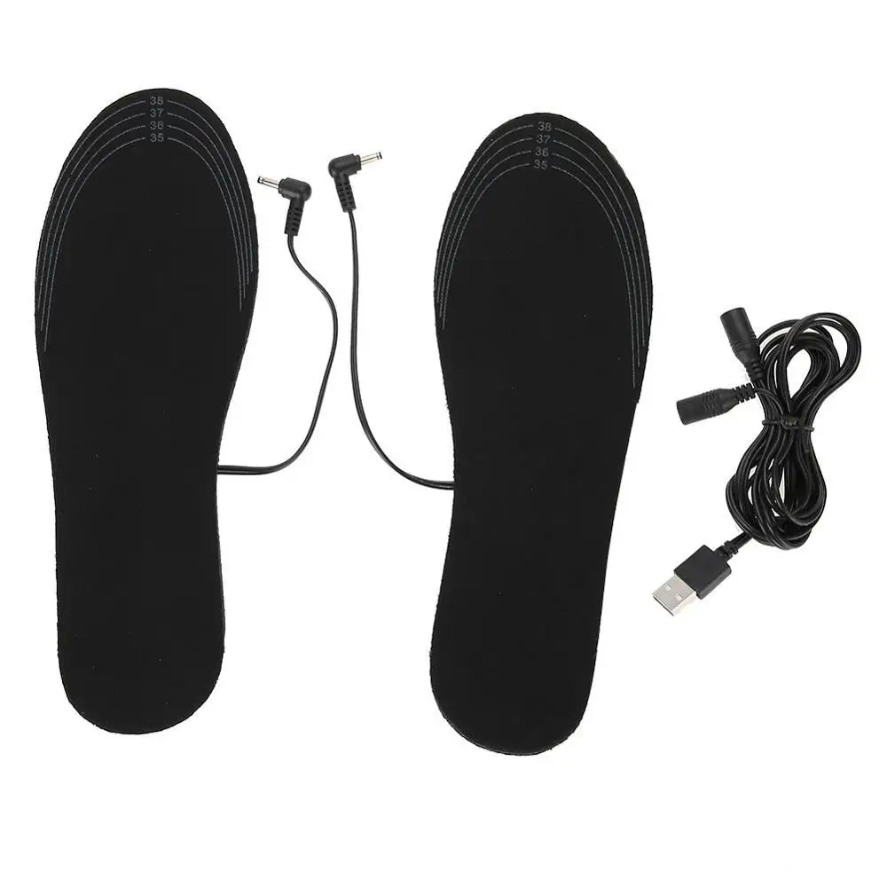 Black40-44 Совершенно новая USB нагревательная стелька электрическое Отопление обувь зарядка Отопление моющиеся нагревательные стельки электрическое Отопление - Цвет: Black40-44