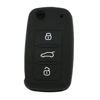 

Silicone Rubber Car Keychain Cover Case Shell Silicone Car Key Case Cover Car Interior Supplies Key Set