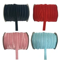 50 Yards 3/8″(10mm) Velvet Ribbon Wedding Party Decoration Handmade Ribbon Gift Wrapping Hair Bows DIY Christmas Ribbon
