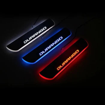 

LED Door Sill Streamed Light For DODGE DURANGO (HB) 2003-2010 Scuff Plate Acrylic Door Sills Car Sticker Accessories