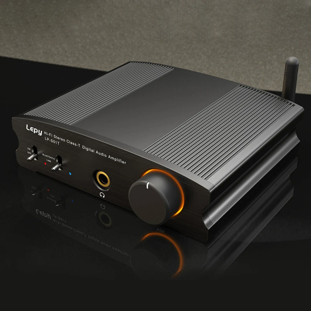 Lepy аудио усилитель HiFi стерео Bluetooth 4,2 класс T цифровой аудио усилитель мощности мини домашний стерео аудио усилитель 50 Вт* 2