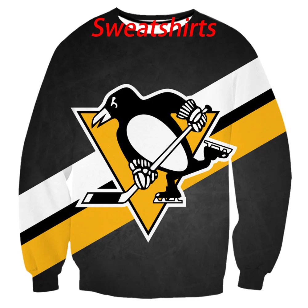 Pittsbs penguins толстовки с капюшоном с 3d принтом/футболки/свитшоты/брюки/рубашки поло для мужчин harajuku забавная уличная одежда хип-хоп пальто