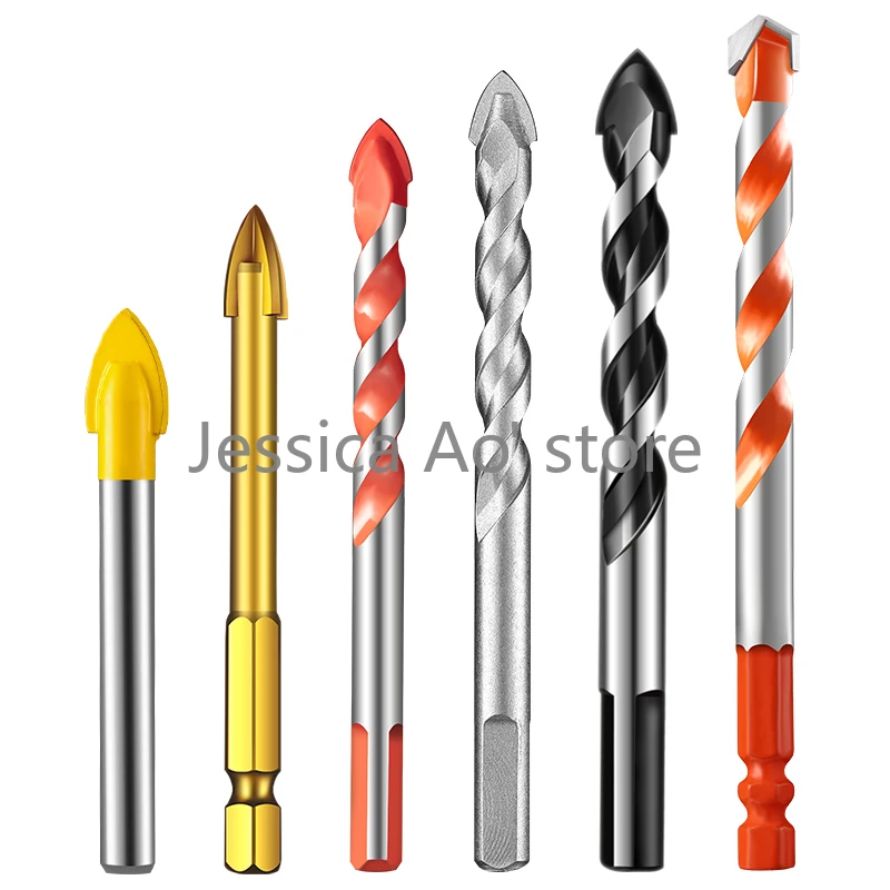 5pcs 6-12mm Superhard Tricorn Bit Alloy Tapper Multi Functional Triangle Twist Drill Bits Metal Hole Digger Hard Metal Bits