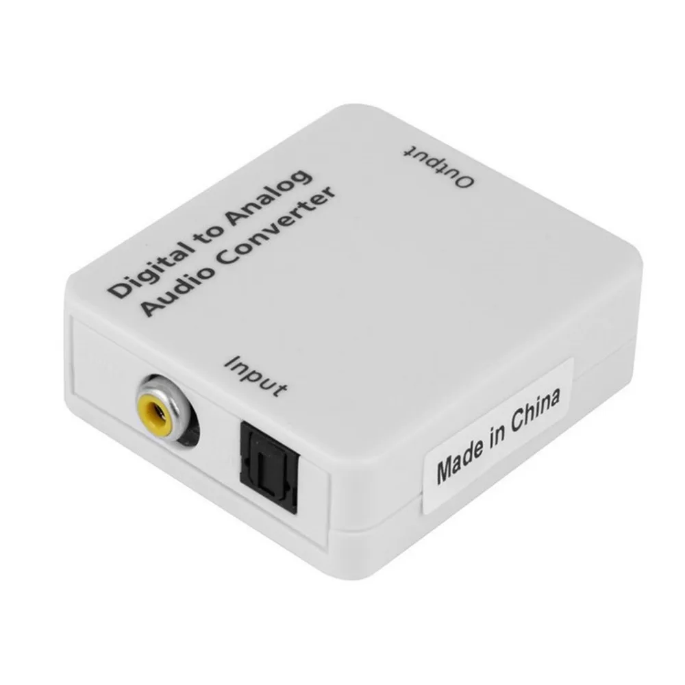 Цифровой оптический Toslink коаксиальный аналоговый R/L/RCA аудио сигнал конвертер