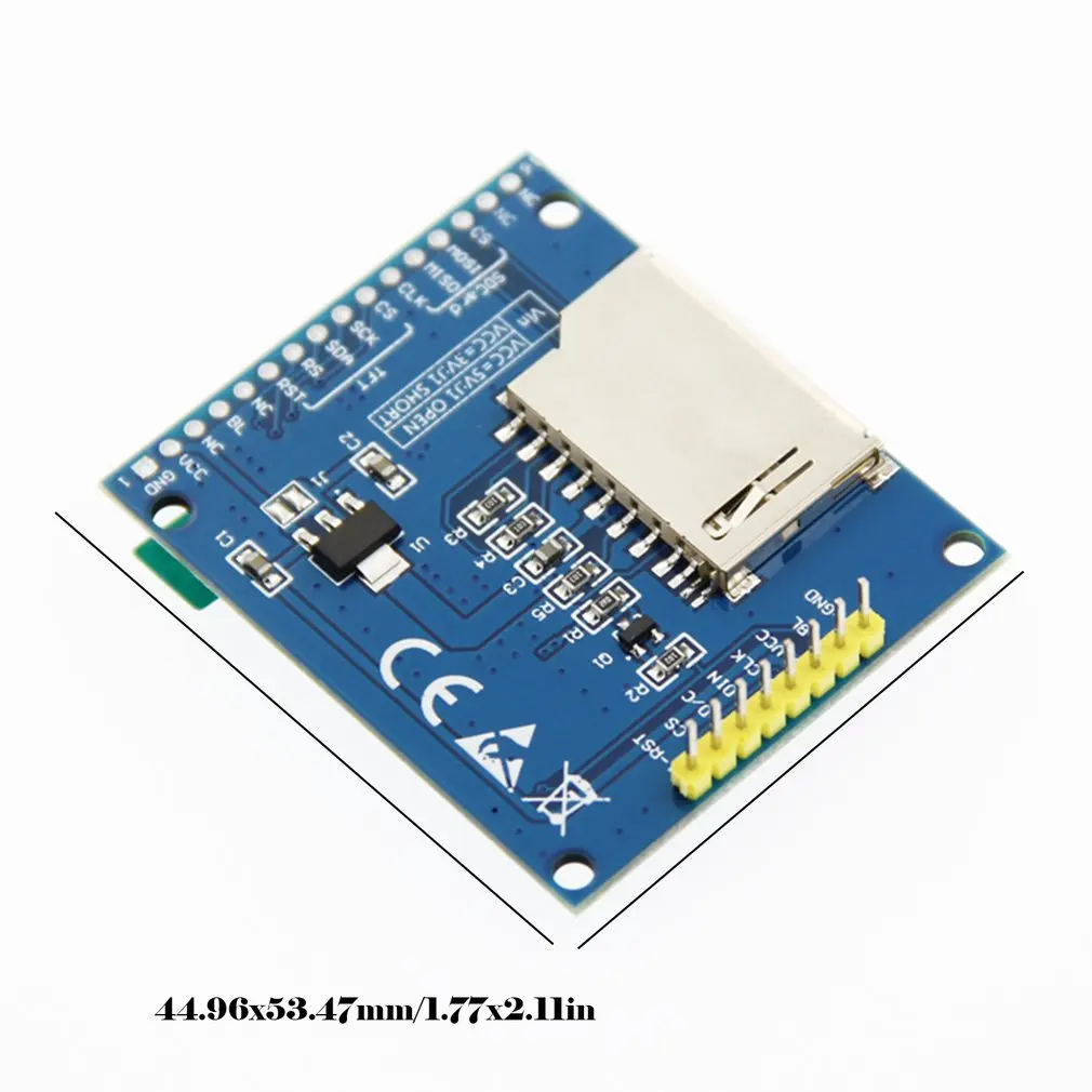1.8inch TFT SPI Serial LCD Resolution 128*160 1.8inch LCD Display Module with SD Card Slot 2 White LED Driver IC ST7735S
