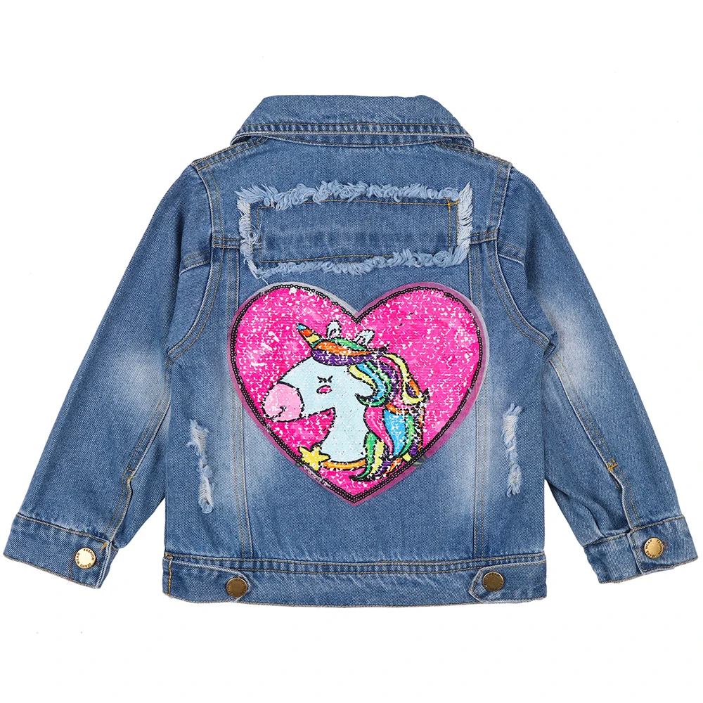 kids pink jean jacket