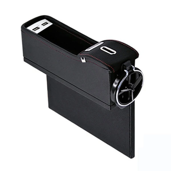 black vice driver Автомобильное кресло, зазор, карман, Torage, монета, сумка, аккуратный органайзер для хранения, кодрайвер, содержимое коробки, двойной USB с держателем для напитков - Название цвета: black vice driver