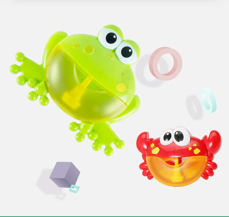 Открытый лягушка пузыря& крабы Детские Игрушки для ванны пузырь чайник ванна для купания мыло машина игрушки для детей с музыкой воды игрушки