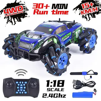 

1:12 RC Car Four-wheel Drive Gesture Sensing Dual RC Light Music Dancing Rotating Off-road Climbing Car