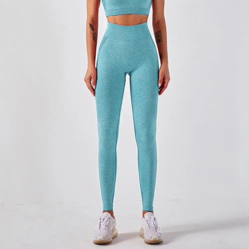 Super Soft Yoga Leggings - Reef Teal Blue Marl, Women's Leggings