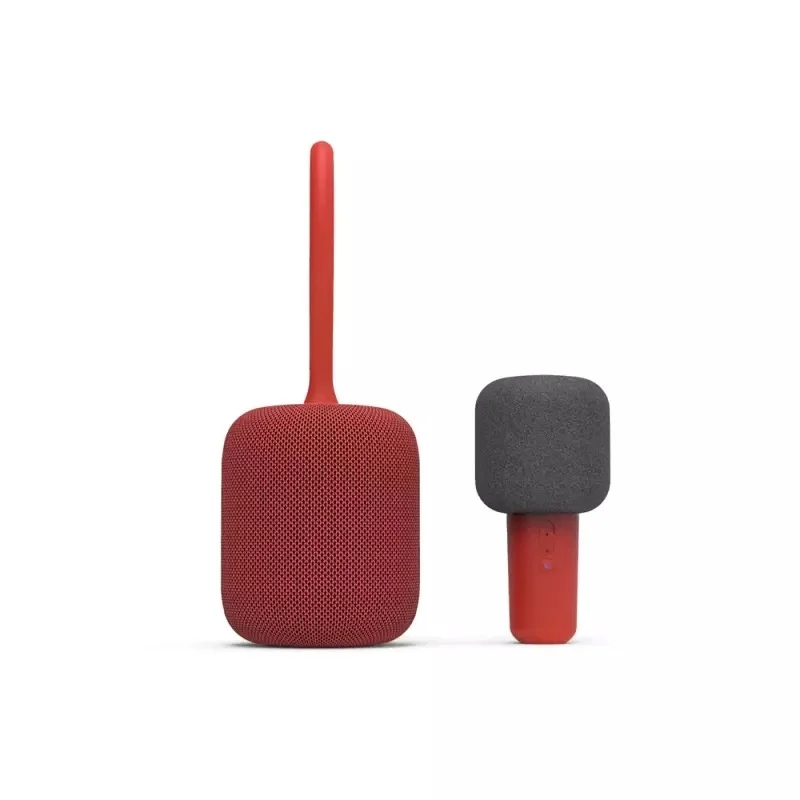 Xiaomi ULlife IK8 беспроводной Bluetooth динамик s диктофон портативный KTV ручной микрофон громкоговоритель для караоке звук громкий динамик - Цвет: Красный