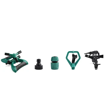 

Lawn Sprinkler, Automatic 360 Rotating Adjustable Garden Water Sprinklers for Lawn Garden Agriculture Outdoor Cooling