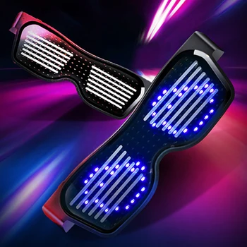 

Wholesales 10pcs LED Glasses Glow Party LED Eyewear Cool Fashion Glasses for Glow Carnival Party