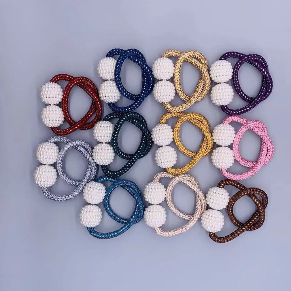 1x Pearl Magnetic Curtain Clip Curtain Holders Tieback Buckle Clips Hanging Ball Buckle Tie Back Curtain Accessories Home Decor