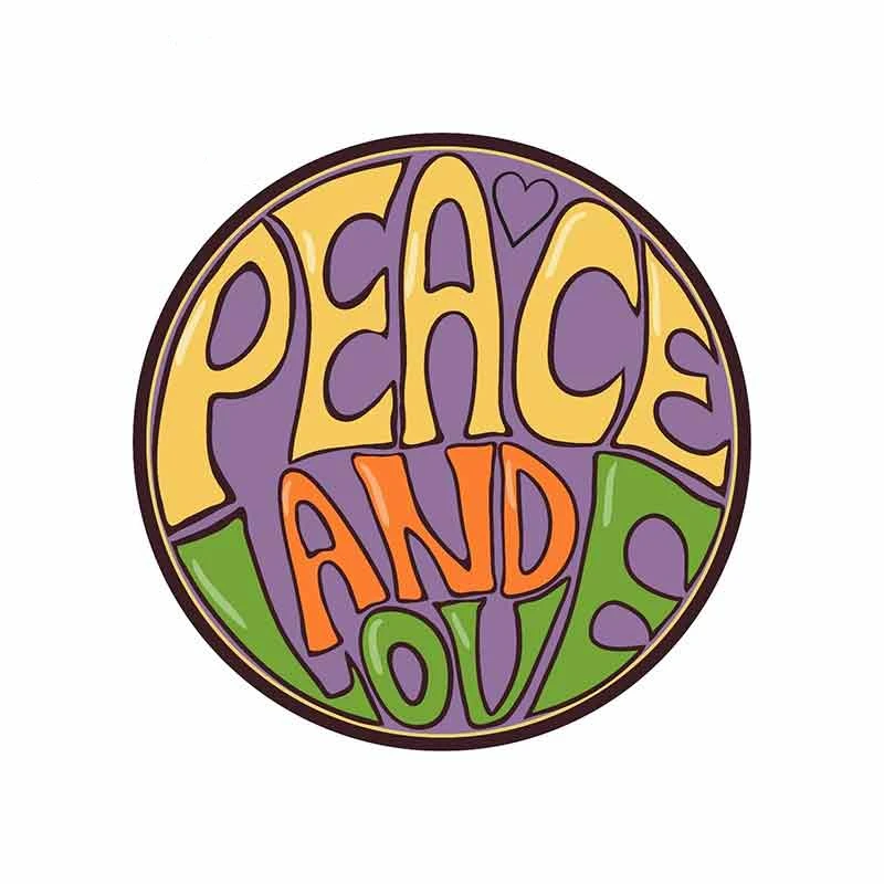 Peace and Love Автомобильные наклейки-логотипы Солнцезащитная наклейка для шлема