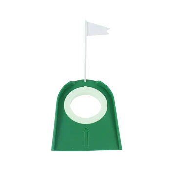 

Golf Putting Cup Flag ABS Plastic Practical Hole Putter Practice Aid Regulation Putting Cup Flag for Outdoor Office Indoor