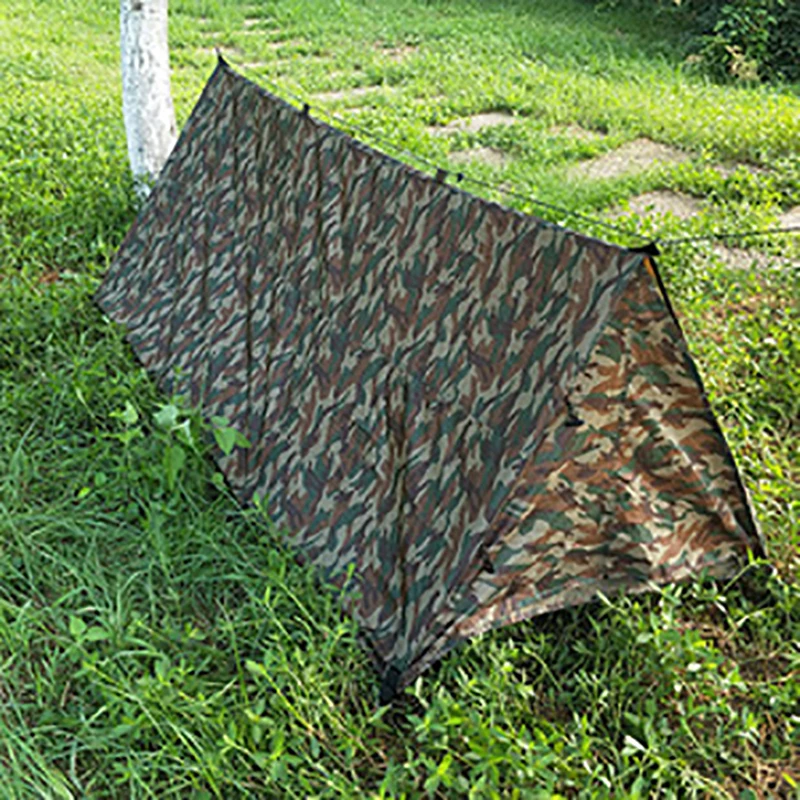 

Multifunction Tent Waterproof Insect Net Sunscreen Camping Hiking Outdoor Camouflage Tent Survival Equipmen