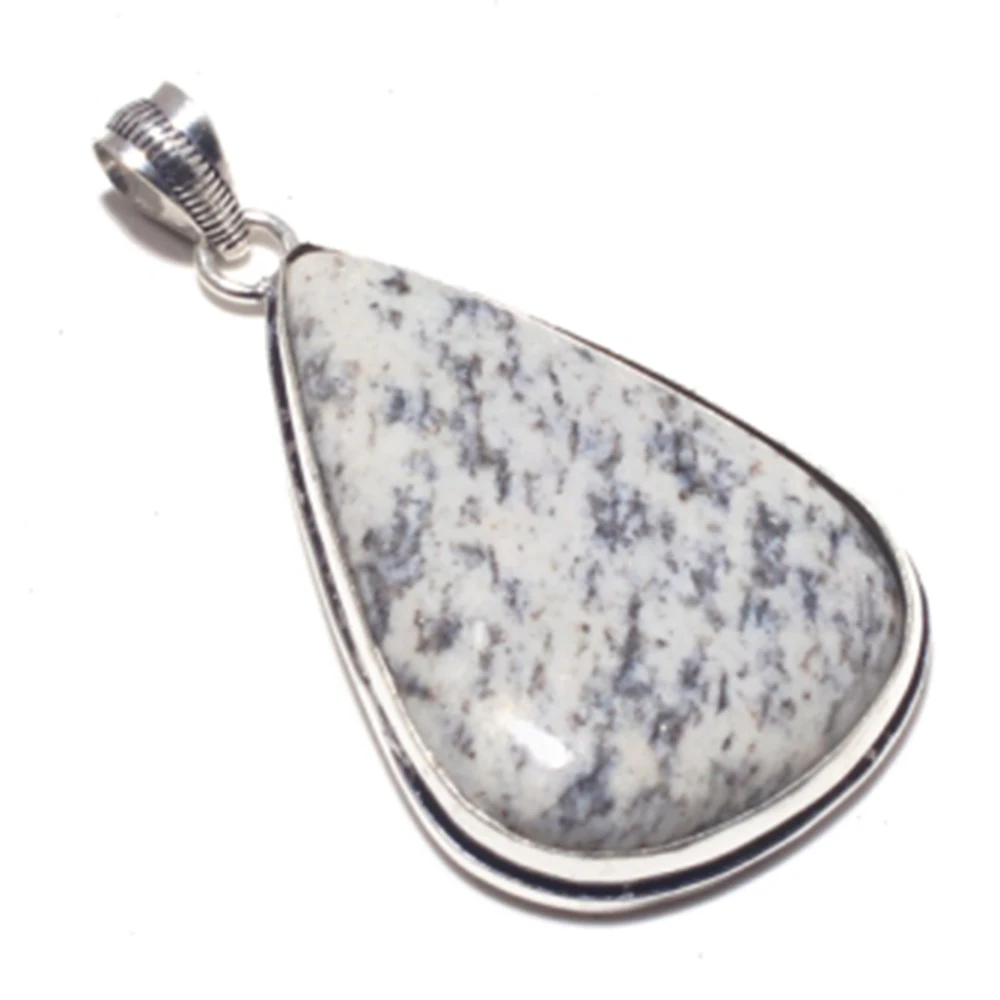 Genuine K2 Stone Pendant Silver Overlay over Copper Jewelry Hand made Women gift P8706 | Украшения и аксессуары