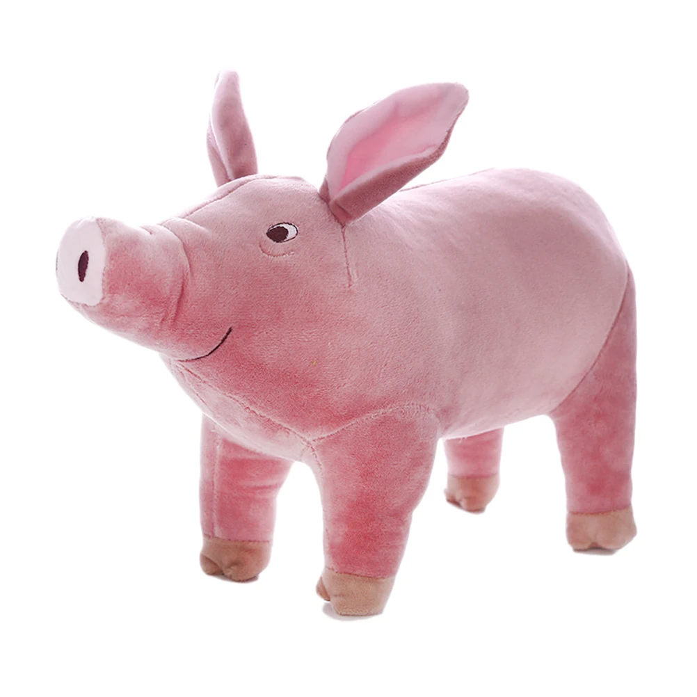1Pc 25cm Cute Cartoon Pig Plush Toy Stuffed Soft Animal Pig Dolls For Children's 