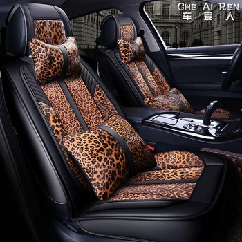 

Car Seat Cover Covers Auto Interior Leopard series for skoda octavia 1 2 3 a5 a7 octavia tour rapid spaceback superb 1 2 3