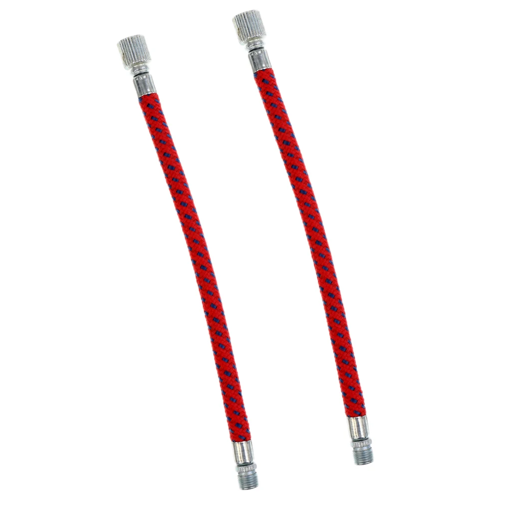 2Pcs 16cm Air Pump Inflator Extension Hose for Road Bike Bicycle MTB, Schrader Valve, High Pressure