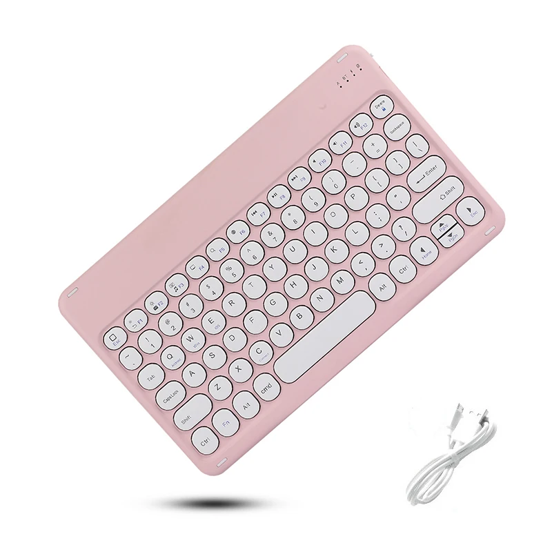 For iPad Keyboard Rechargeable Wireless Bluetooth-compatible Spanish French Korean Keyboard For iOS Android Windows Phone Tablet keyboard on pc Keyboards